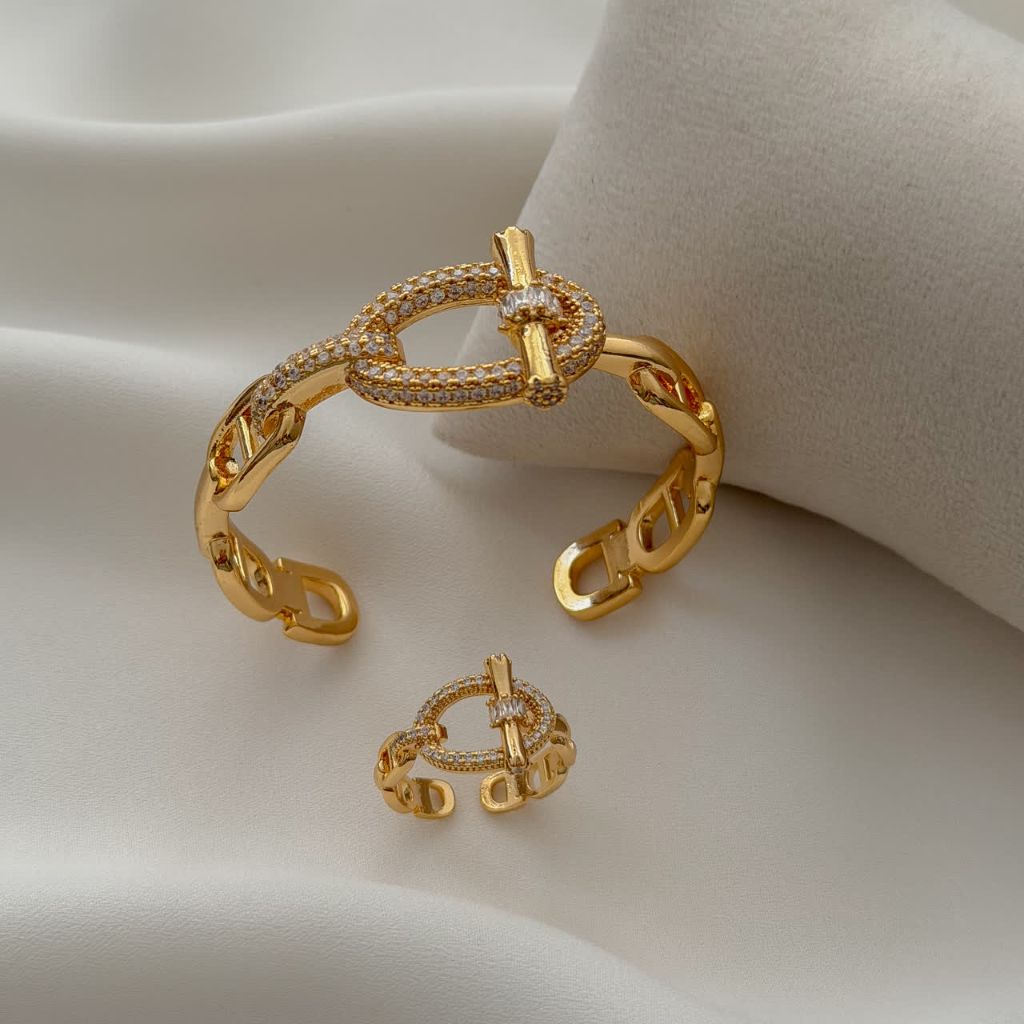 تکدست و انگشتر Fashion Jewelry کد 3274 - خرید آنلاین از گالری آداس